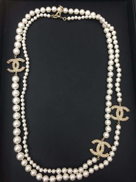 chanel pearl necklace singapore price|chanel pearl necklace for sale.